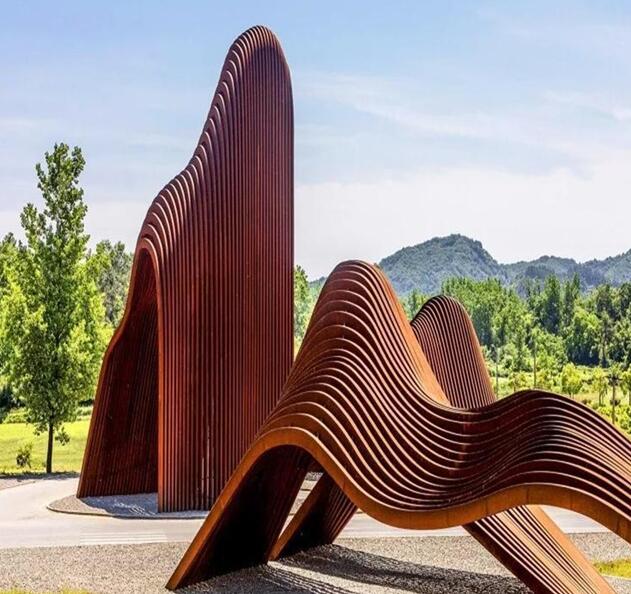宝应锈钢板造型
